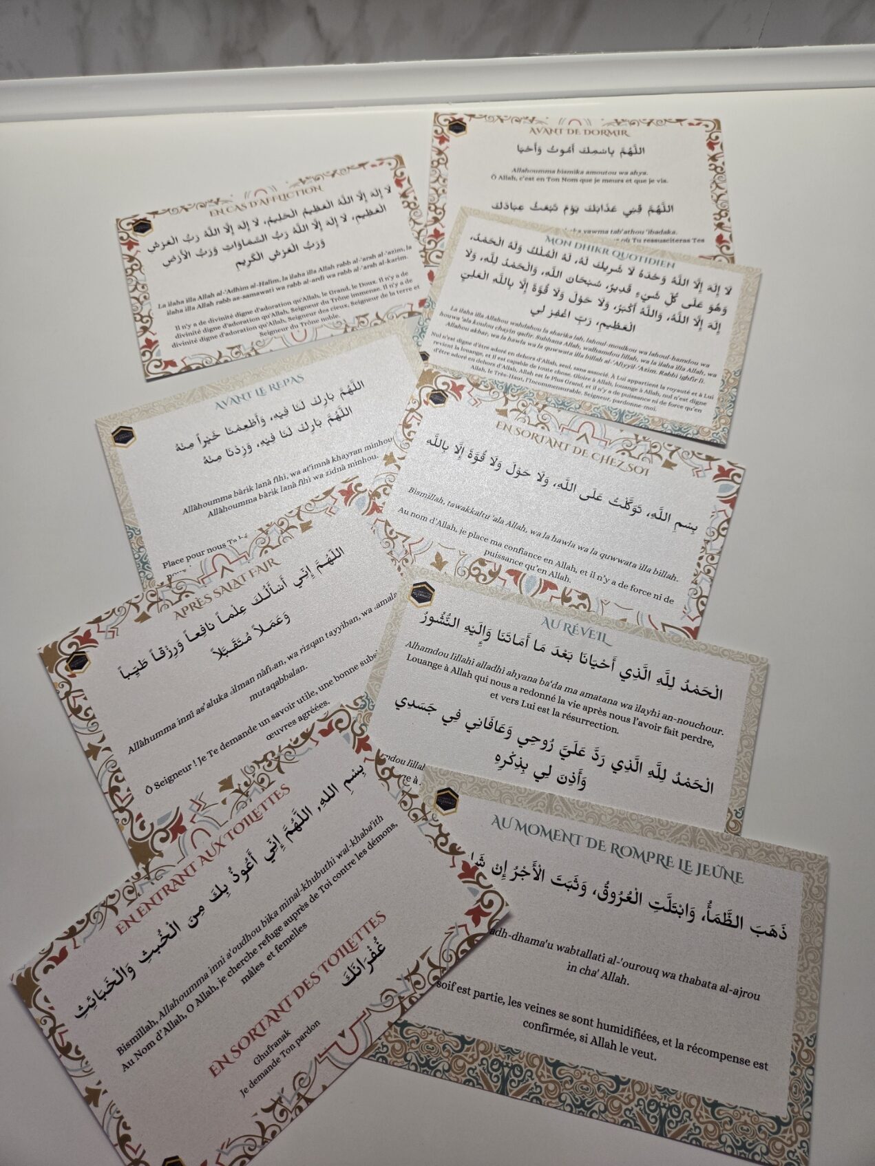 Cartes d’invocations du quotidien – à afficher